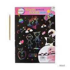 COLORFUL SCRATCH DRAWING PAPER