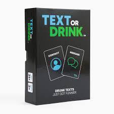 TEXT OR DRINK CARDS GAME