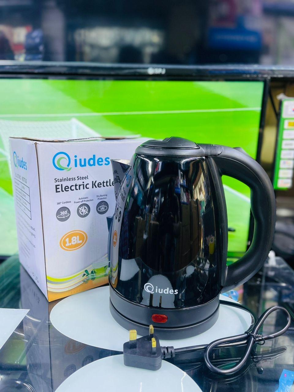 Qiudes Stainless Steel Electric Kettle – 1.8 Liters