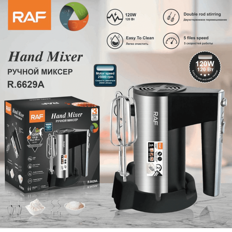 RAF Hand Mixer with Stand — R.6629A