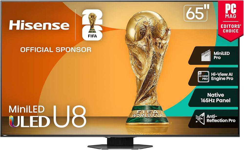 Hisense 65 U8 Mini-LED ULED 4K UHD  Smart TV