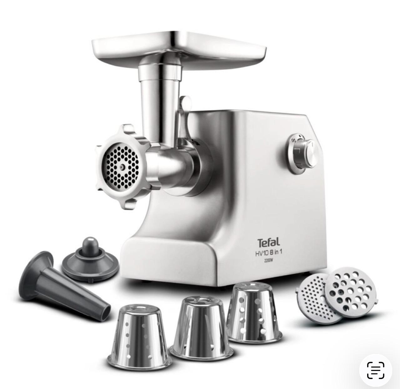Moulinex Meat Mincer, Electric, 2200W, Stainless Steel - ME858DM0