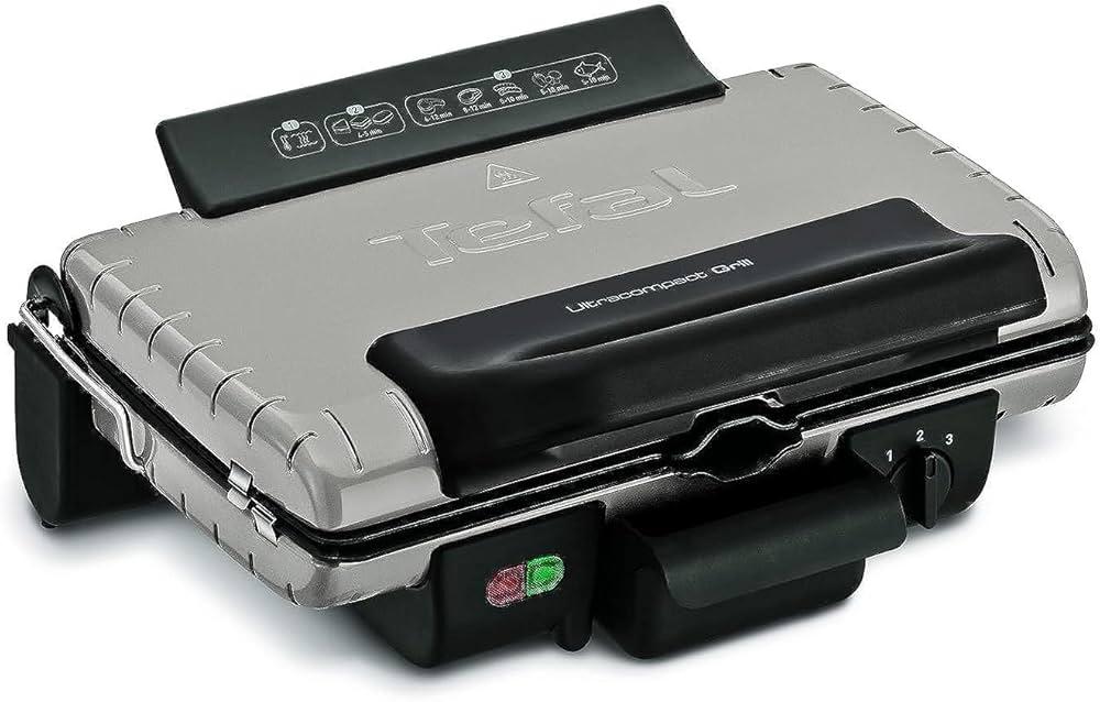 Tefal Grill, Ultra Compact Barbecue / Bbq Grill, 1700 Watts, Silver , Gc302B28