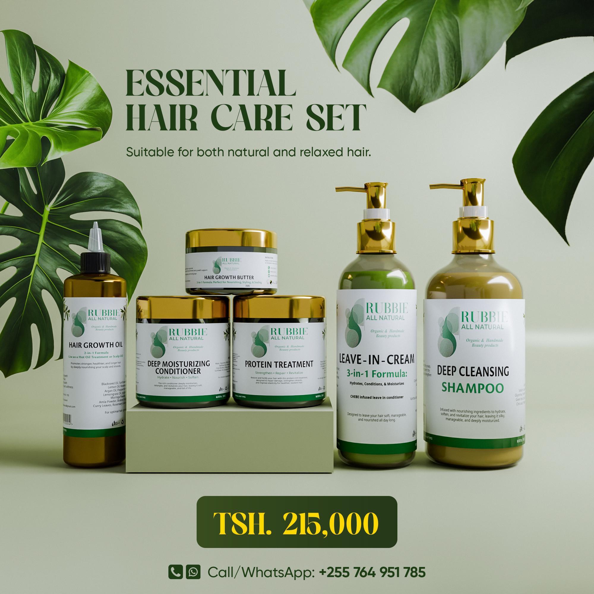 Rubbie Tunzaa - Rubbie All Natural BASIC HAIR CARE SET
