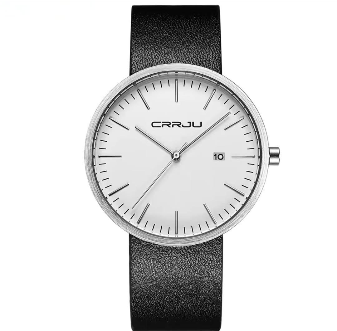 CRRJU Ultra-Slim Minimalist Quartz Watch