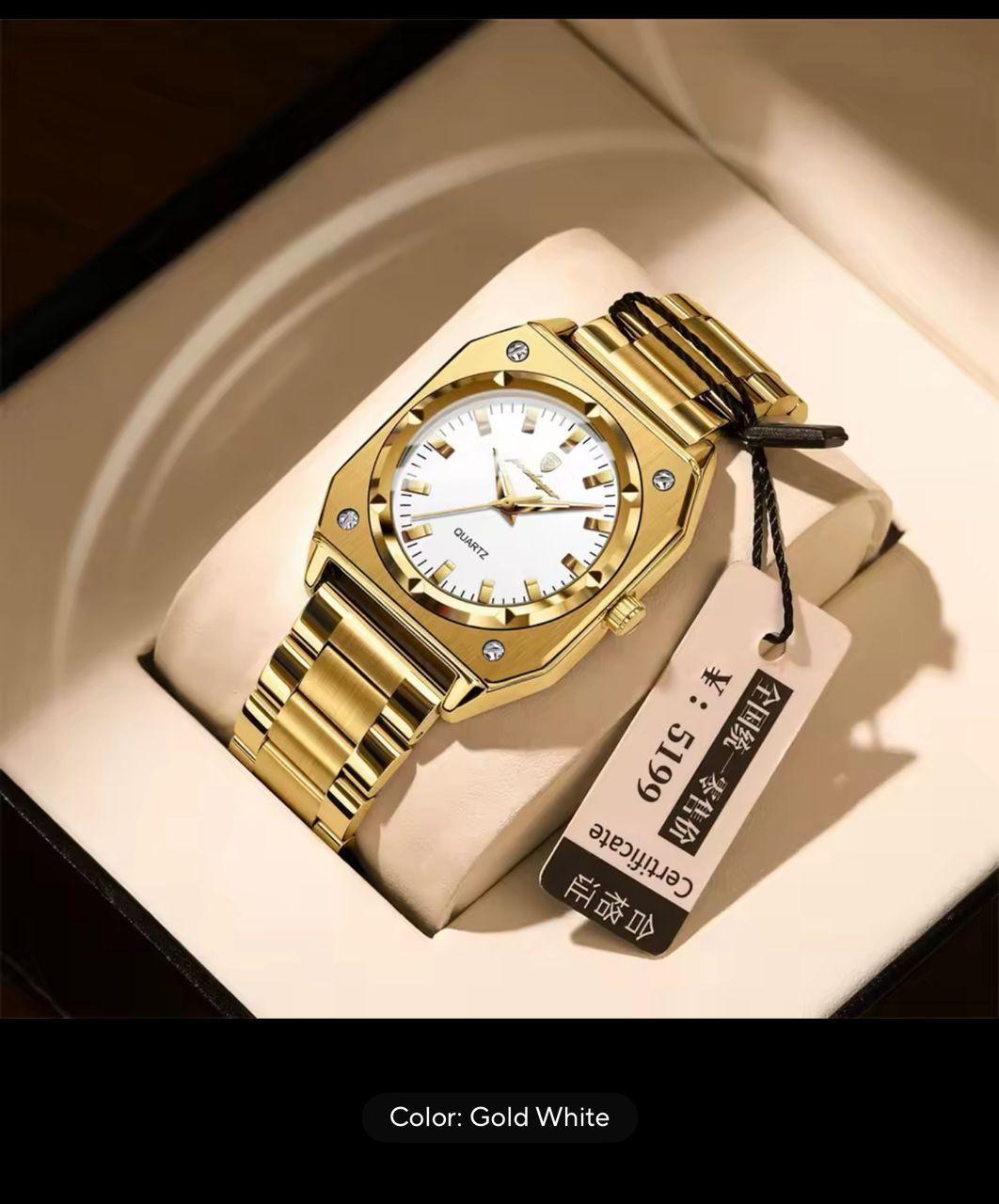 Poedagar stainless steel watch