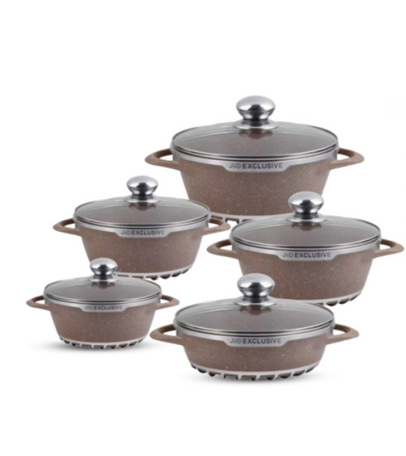 JIO Nonstick 10 Pcs Cooking Set