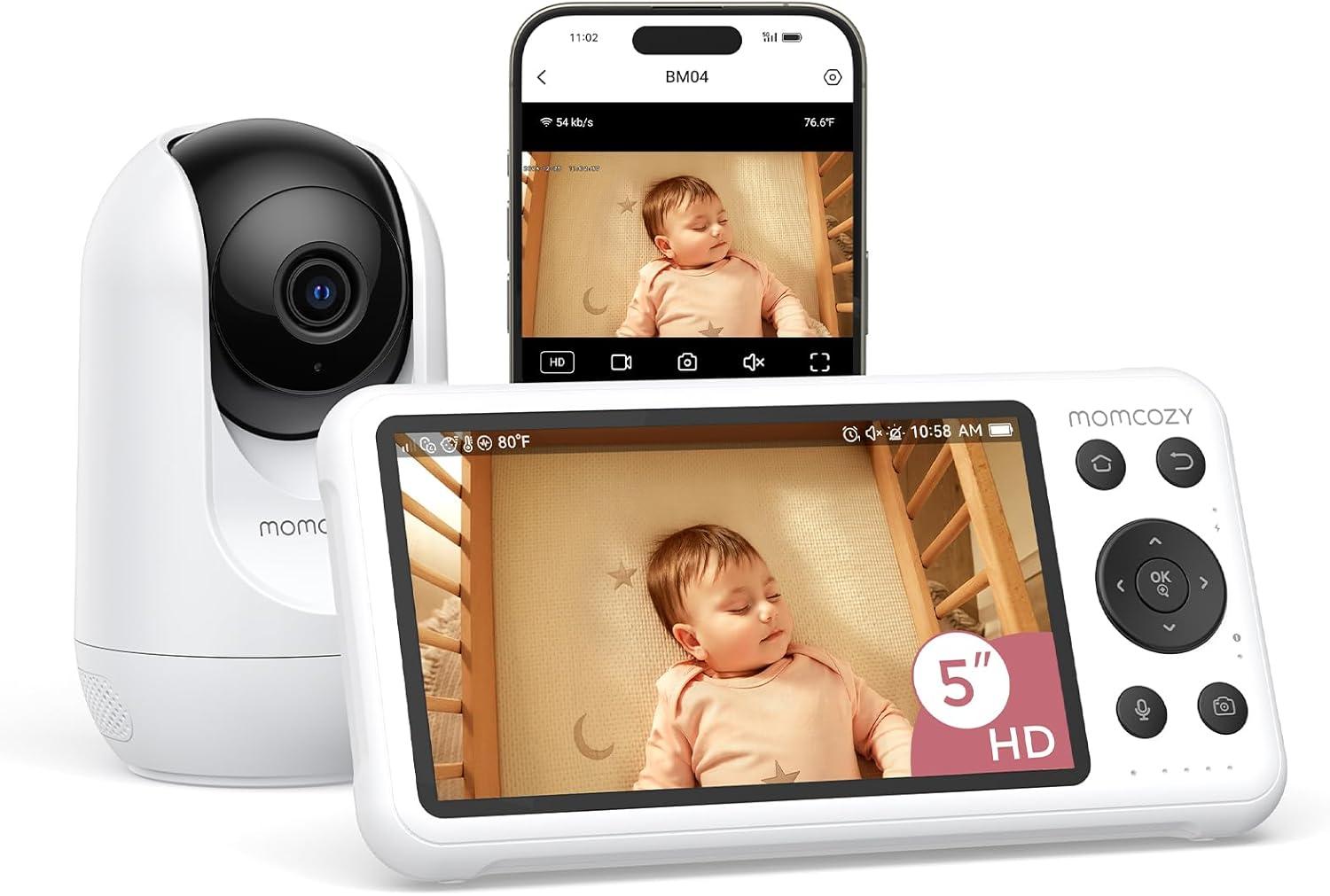 Momcozy Smart WiFi Baby Monitor with Camera and Audio